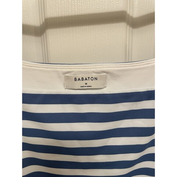 Aritzia Babaton Size M Contour LS Square Neck Bodysuit Flagstone Blue NWT - Picture 3 of 6